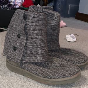 Grey Knit Uggs